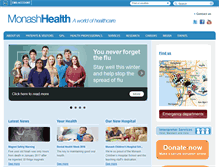 Tablet Screenshot of monashhealth.org